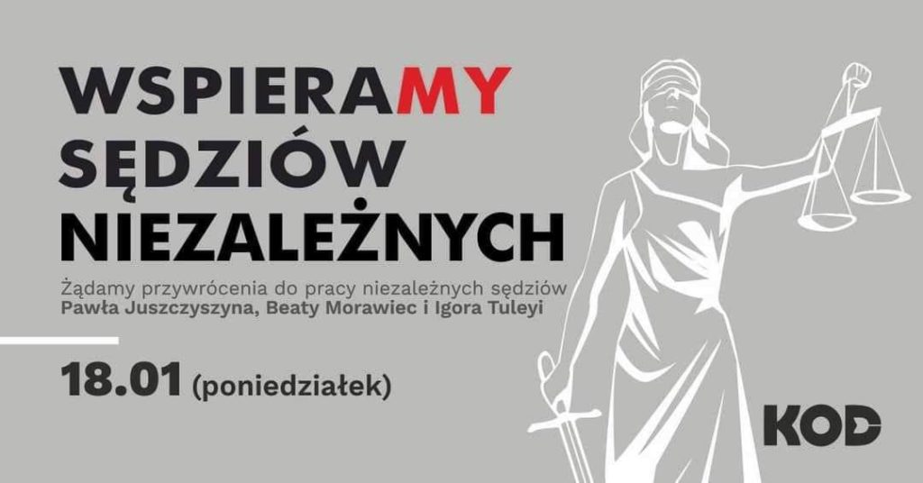 Protest KOD. Kielce solidarne z Sędziami