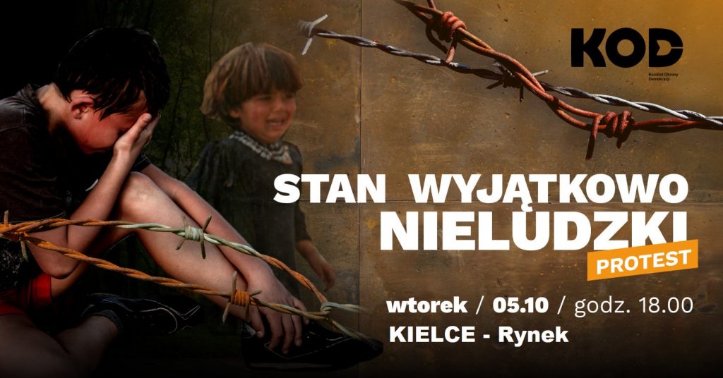 Pikieta KOD. Stan wyjątkowo nieludzki