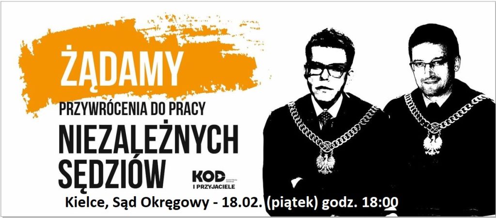 Pikieta w obronie niezależnych sędziów