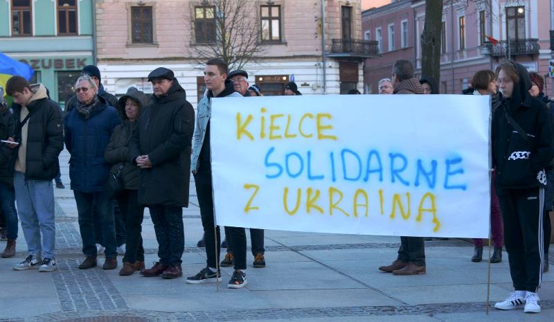 Kielce solidarne z Ukrainą